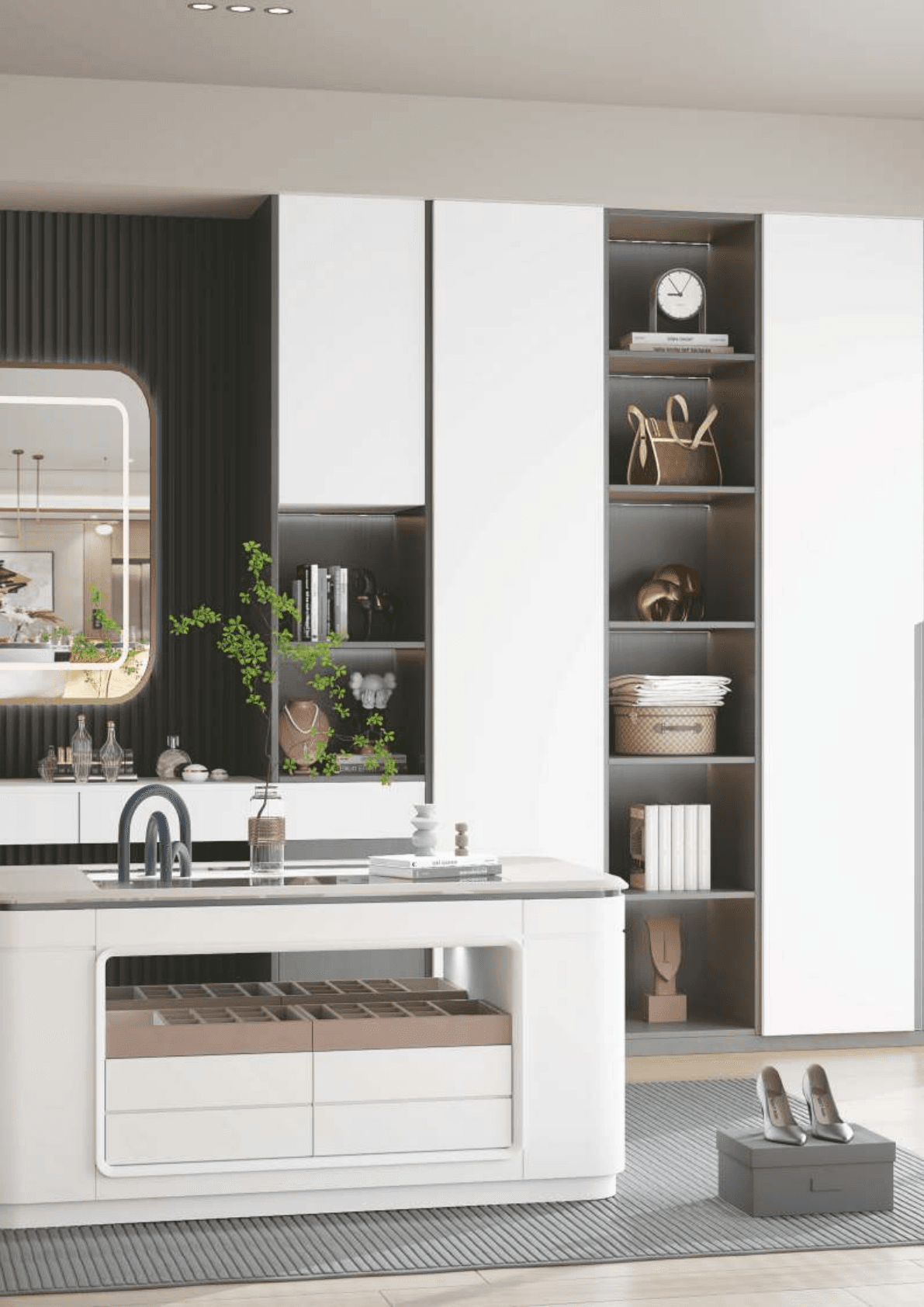 Orchid White ASA laminate application preview