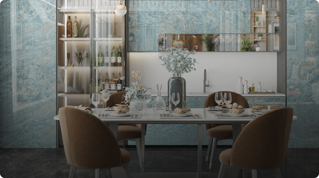 Luxury laminate interior